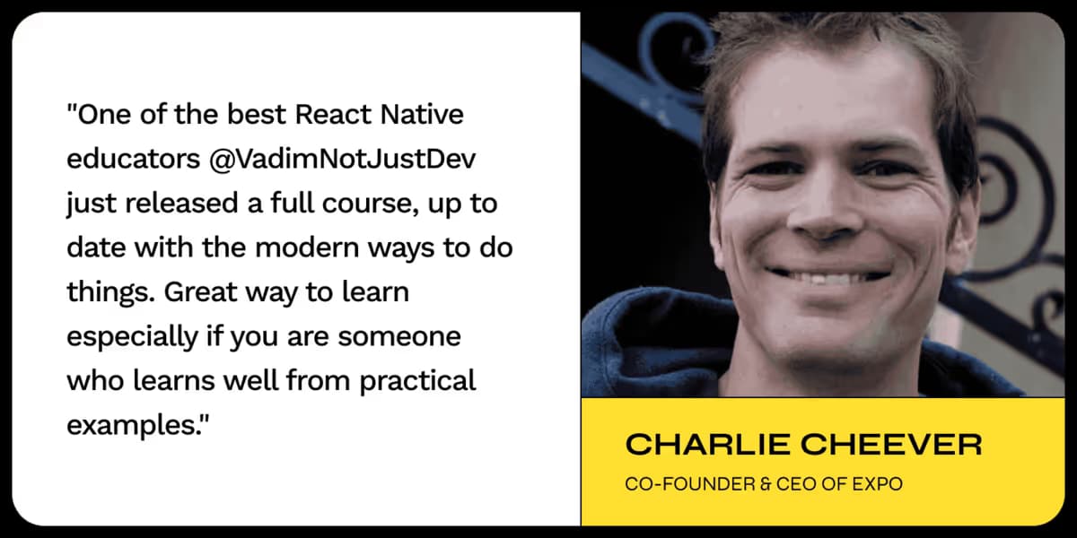 Testimonial from Charlie Cheever
