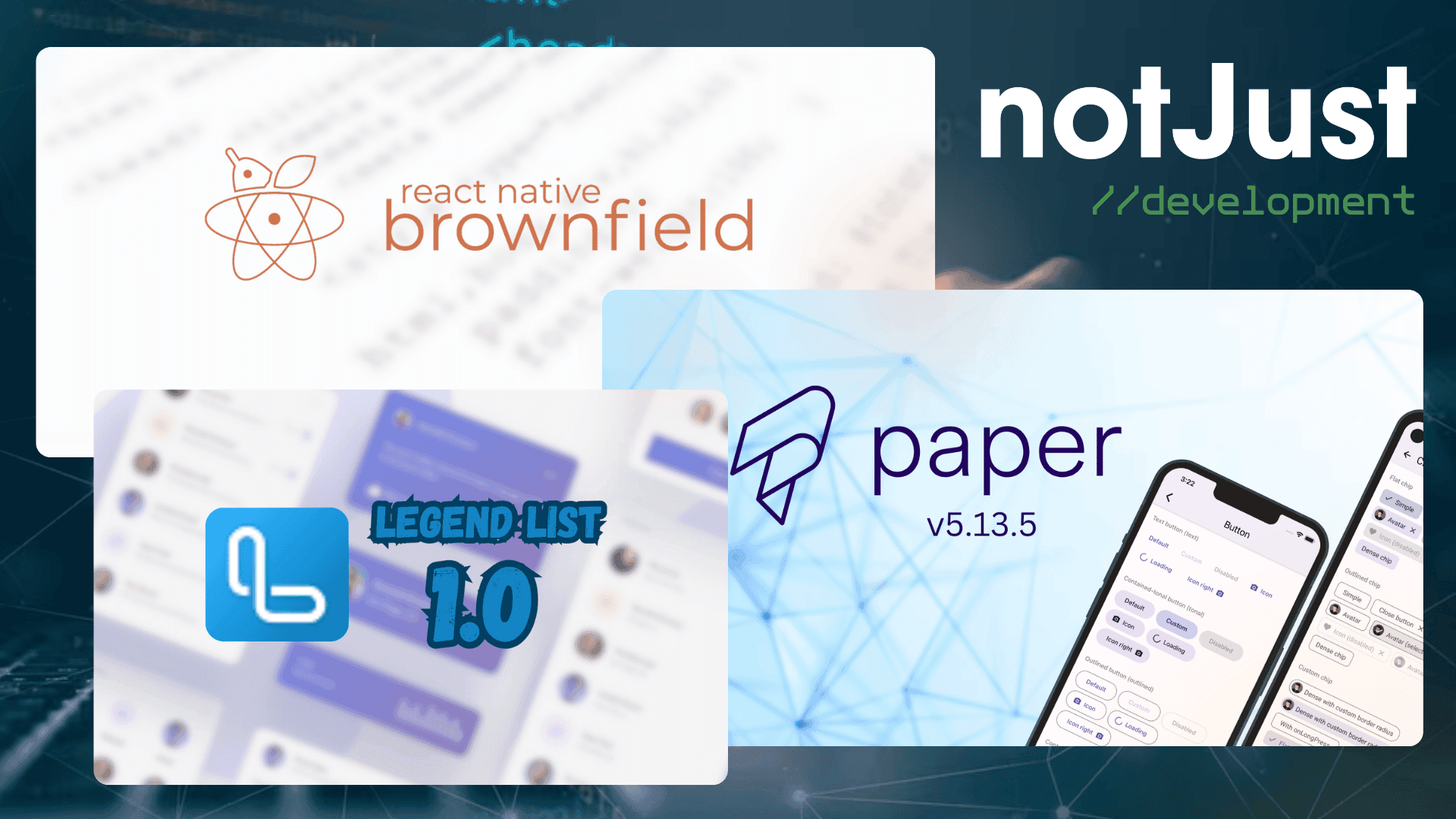 #54 Legend List, React Native Paper, React Native Brownfield