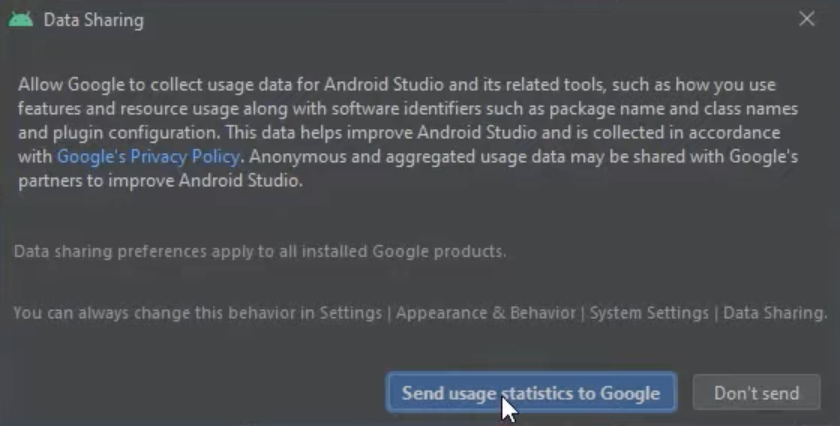 Android Studio Data Sharing