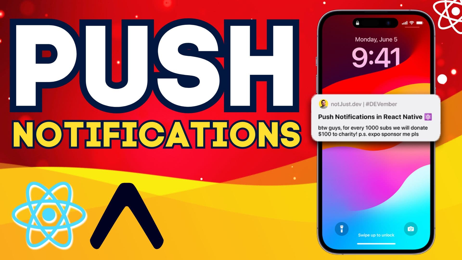 Expo Push Notifications in React Native (tutorial for beginners)