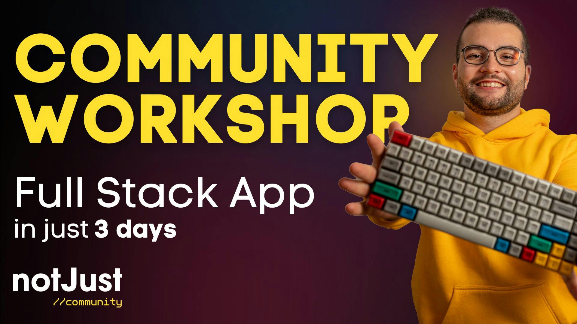 Community Workshop - Build a full-stack app in just 3 days