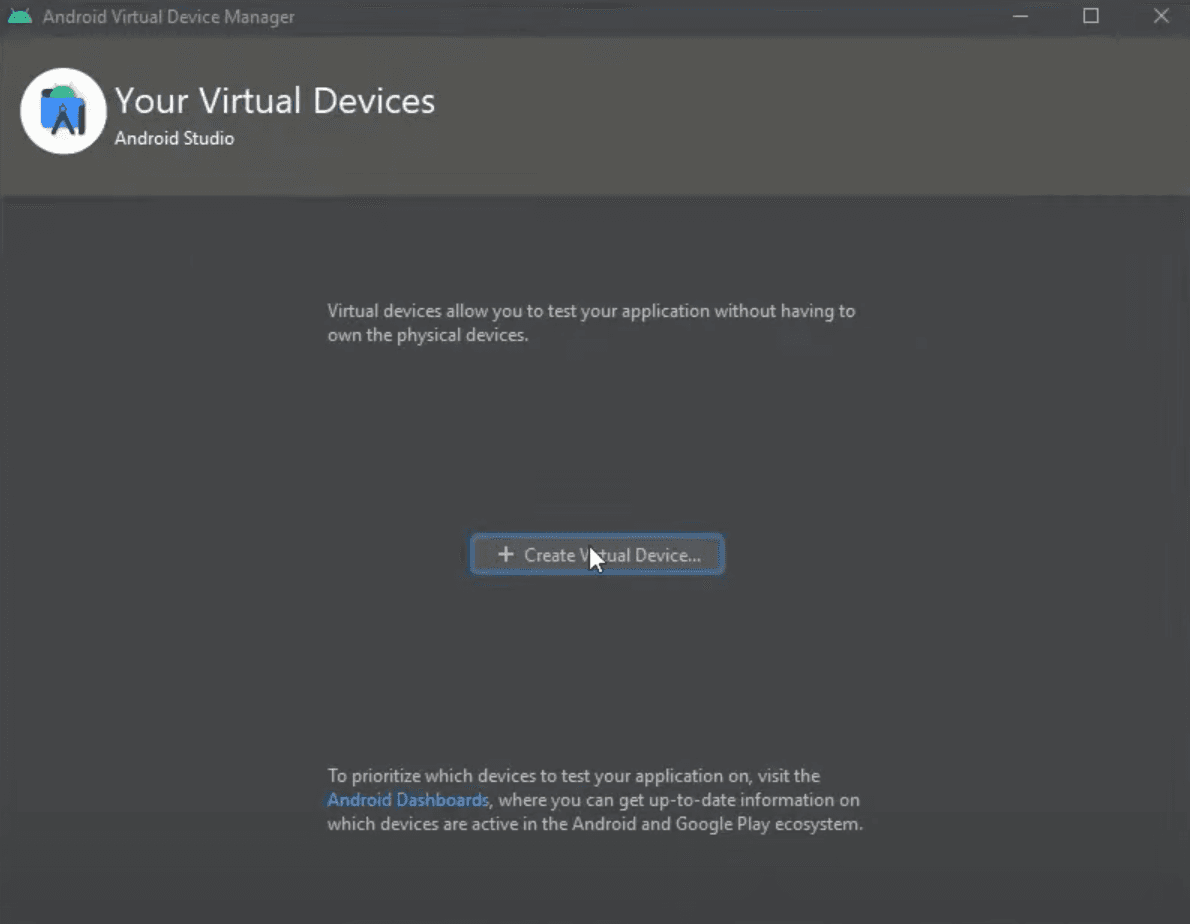 Create New Virtual Device
