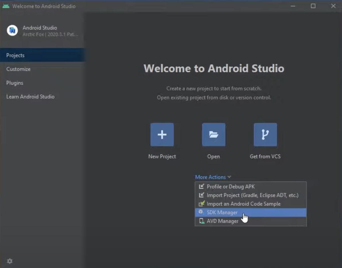 Android Studio SDK Manager