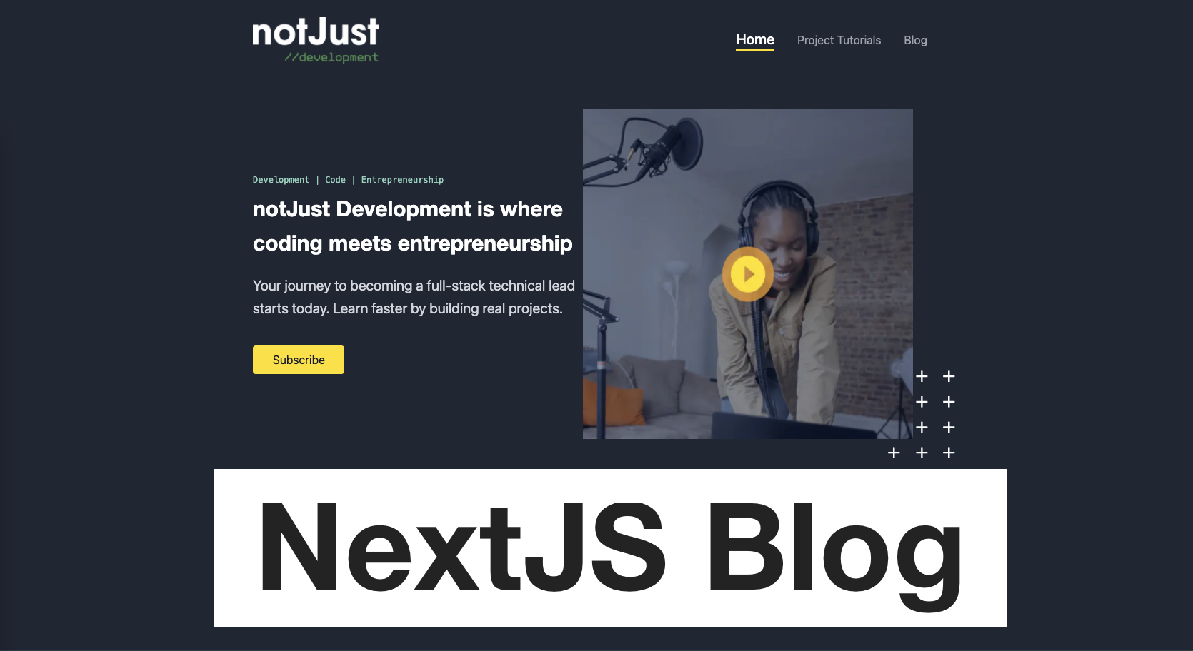 How I built the new notJust.dev platform with NextJS