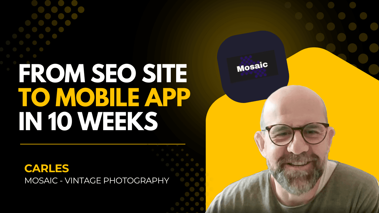 Carles had six years of experience - but had never shipped his own app