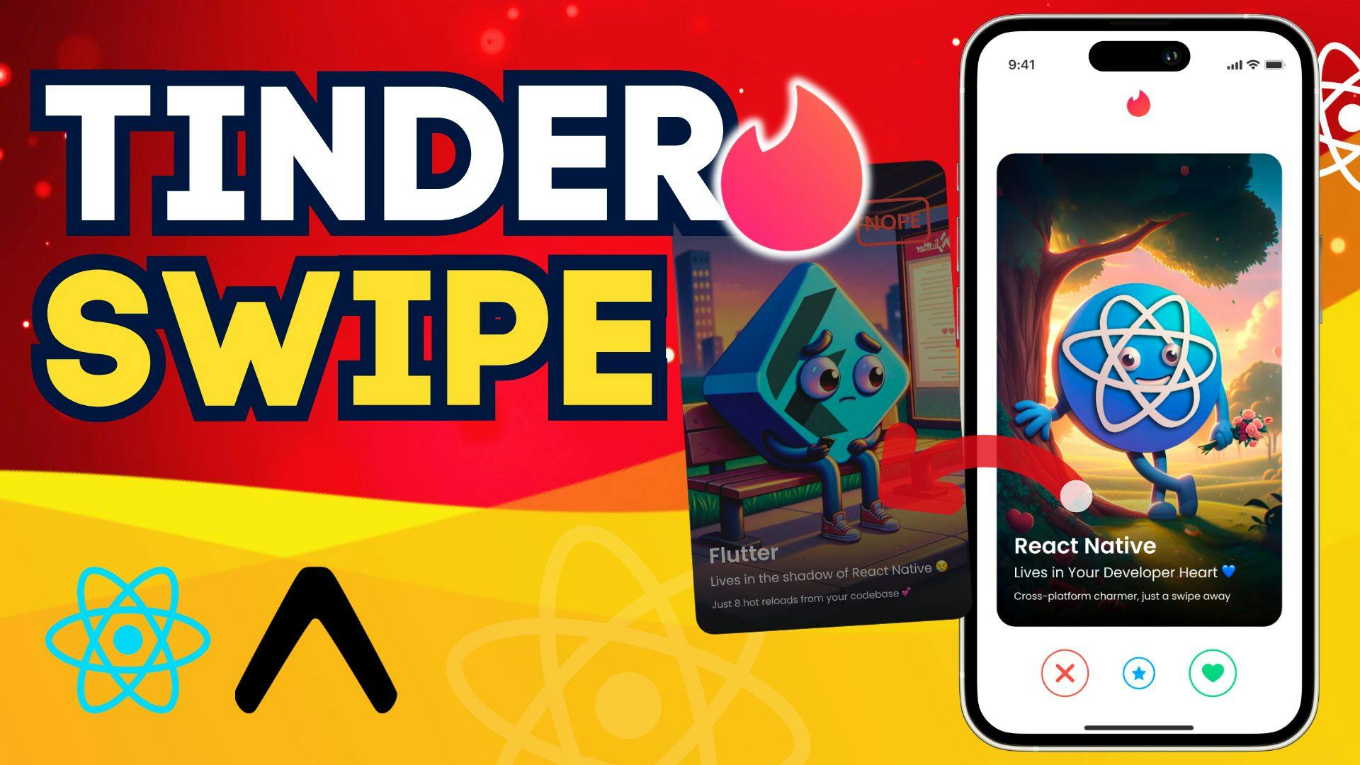 Tinder Swipe Animation in React Native and Expo | #DEVember Day 6