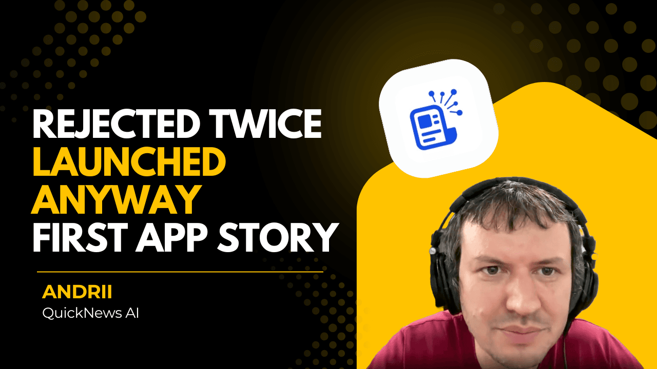 Rejected twice. Approved the third time. The reality of shipping your first app.