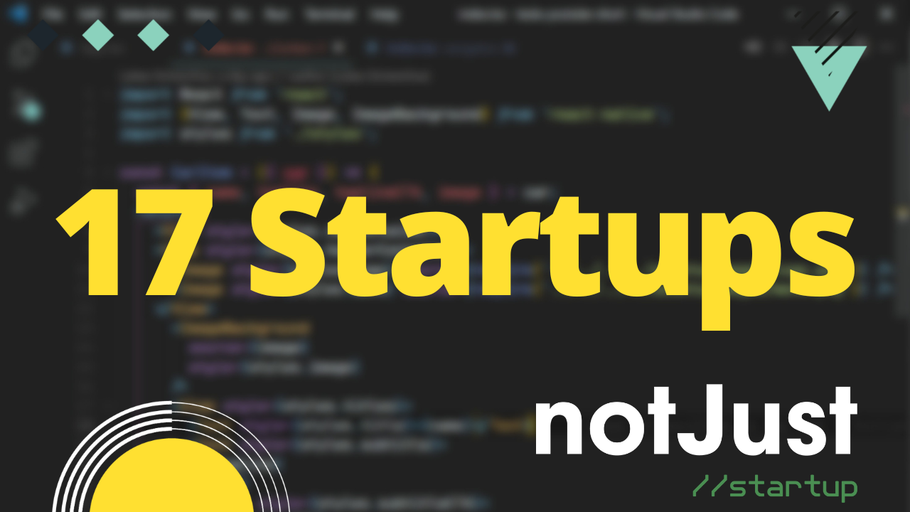 Meet 17 startups started during notJust Startup Challenge