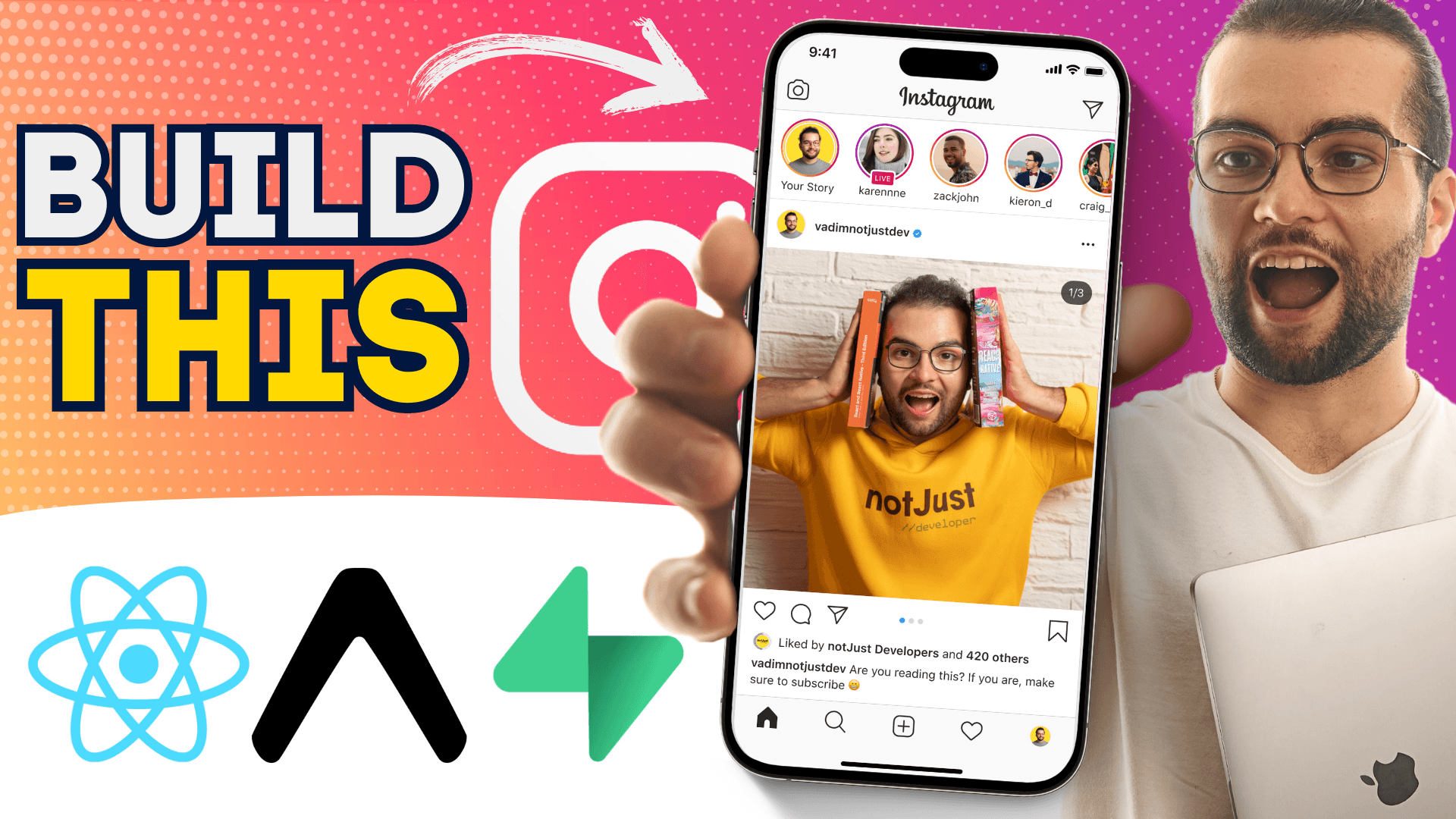Instagram Clone with React Native, Expo, Supabase, and Cloudinary