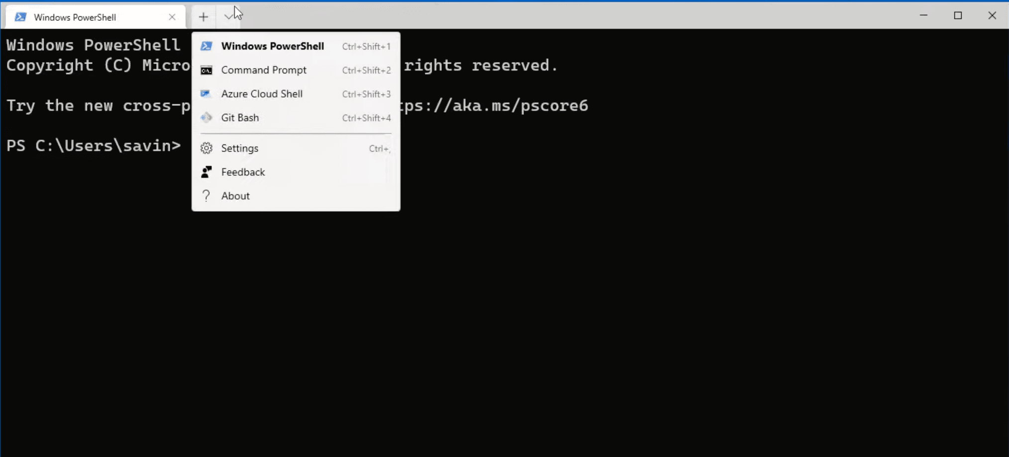 Making Git Bash Default Termina