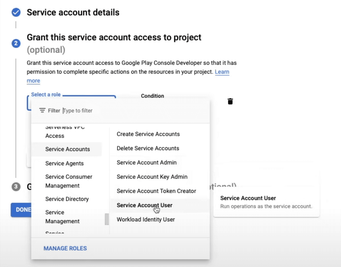 Service Account User