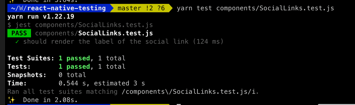 Testing in React Native with Jest and React Native Testing Library